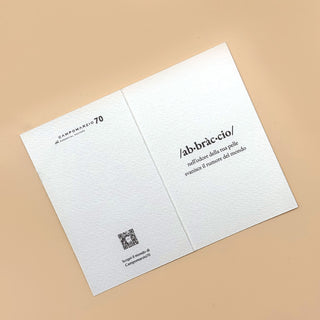 Abbraccio Biglietto di Auguri Illustrato – Colore G x Campomarzio70