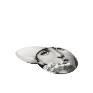 Scatola tonda Tema e Variazioni n°139 bianco/nero - Fornasetti